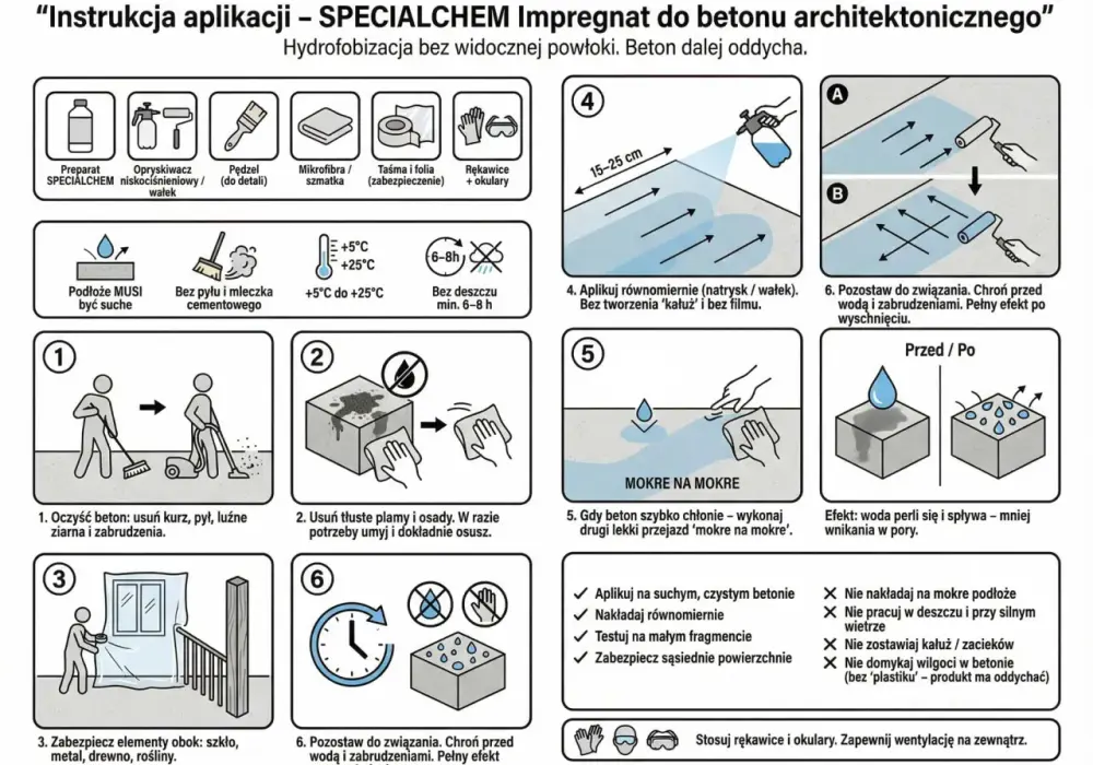 Impregnacja betonu - Jak uniknąć błędów i wybrać środek?