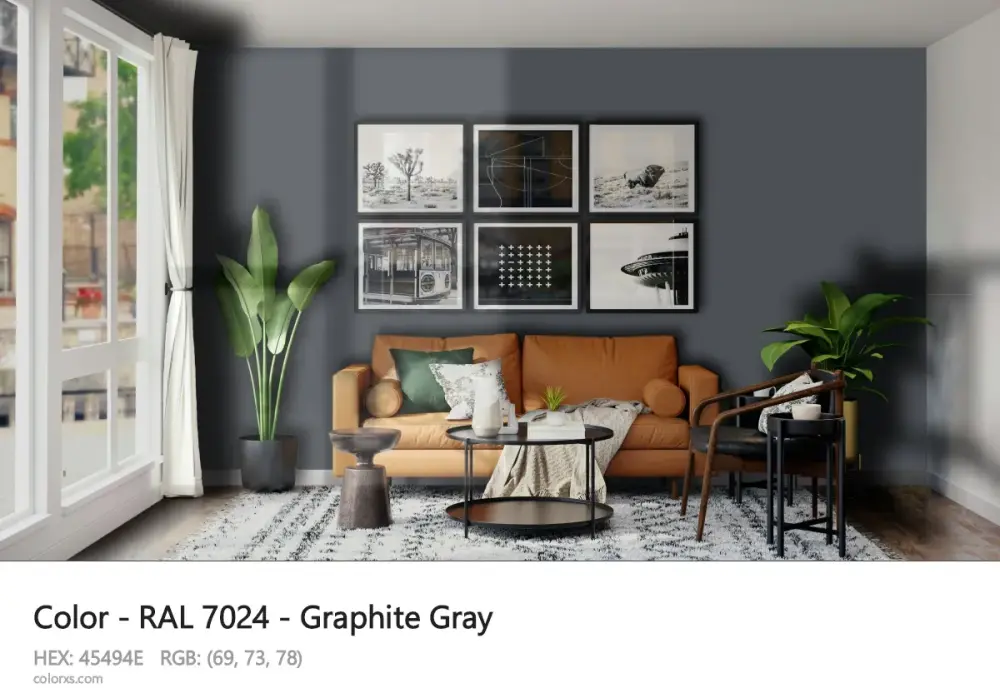 RAL 7024 - Jaki to kolor? Sprawdź, z czym łączyć grafitową szarość