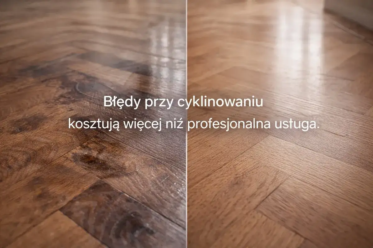 Drewniana podłoga po renowacji wygląda jak nowa. Błędy przy cyklinowaniu mogą kosztować więcej niż profesjonalna usługa.