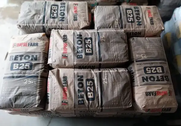 Ile cementu na 1 m3 betonu - Ile worków 25 kg na kubik?