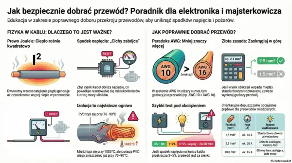Jak dobrać przewody w domu? Przekroje, typy i błędy