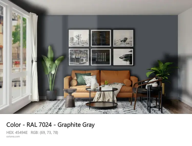 RAL 7024 - Jaki to kolor? Sprawdź, z czym łączyć grafitową szarość